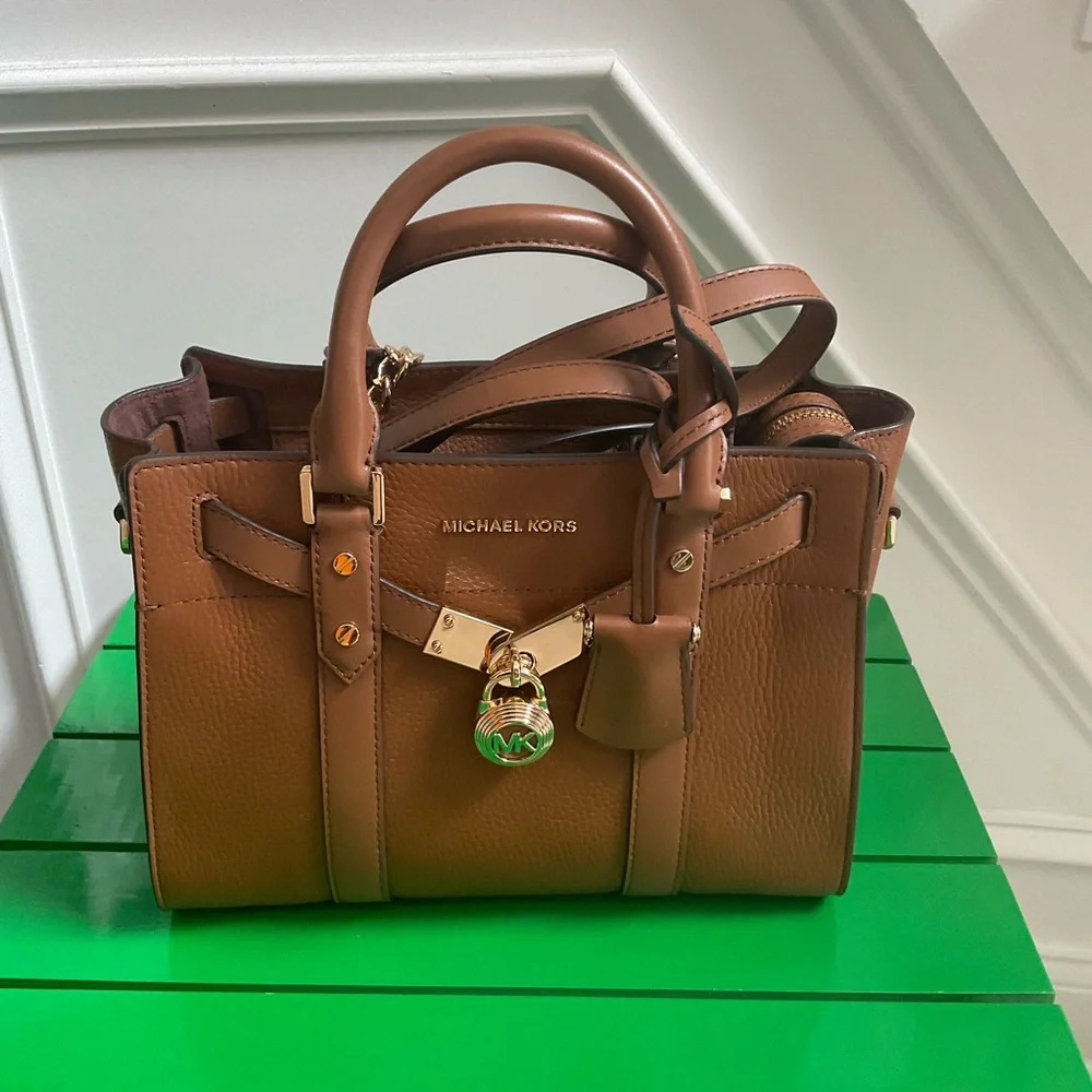Michael Michael Kors Nouveau Hamilton Brown Satchel
